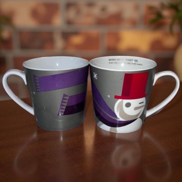 2 Starbucks 2011 Mug "When We're Together Even The Coldest Day Feels Warm” 14oz - Picture 1 of 4